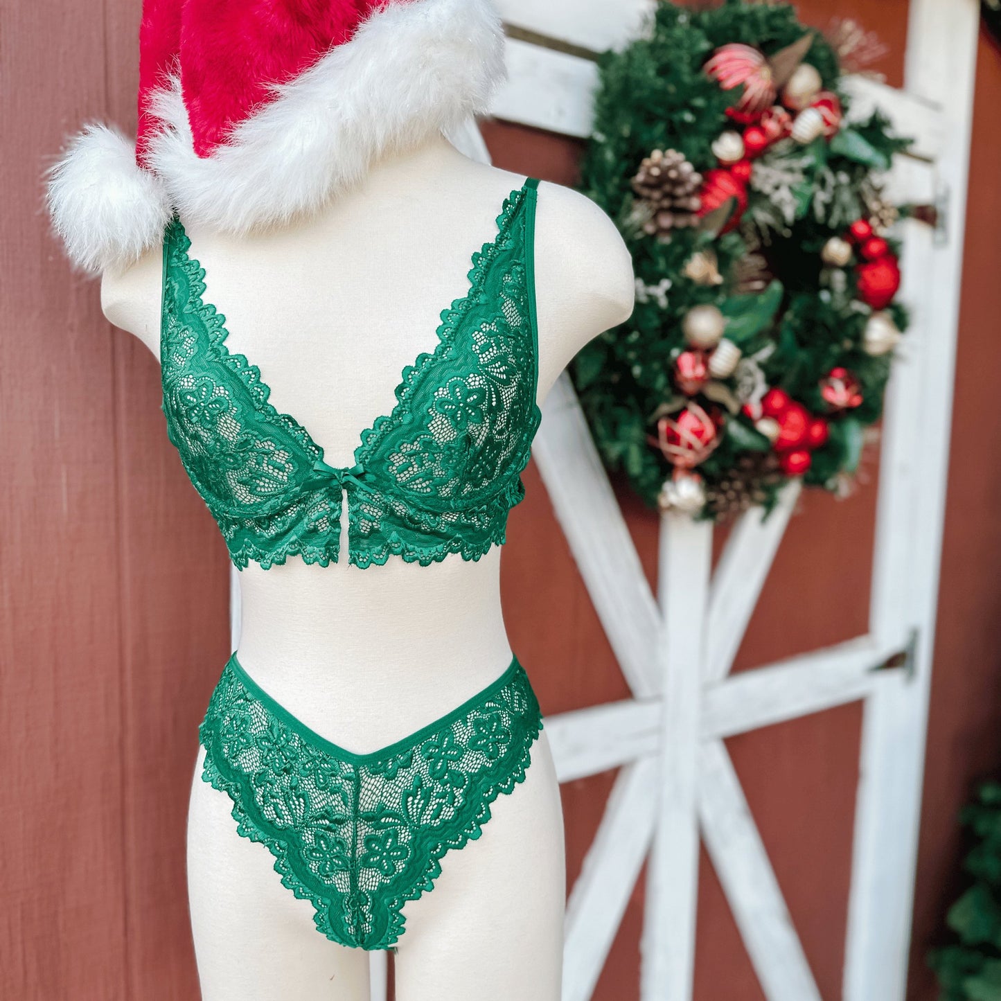 Emerald Green 2 Piece Set - EveryLoveIntimates