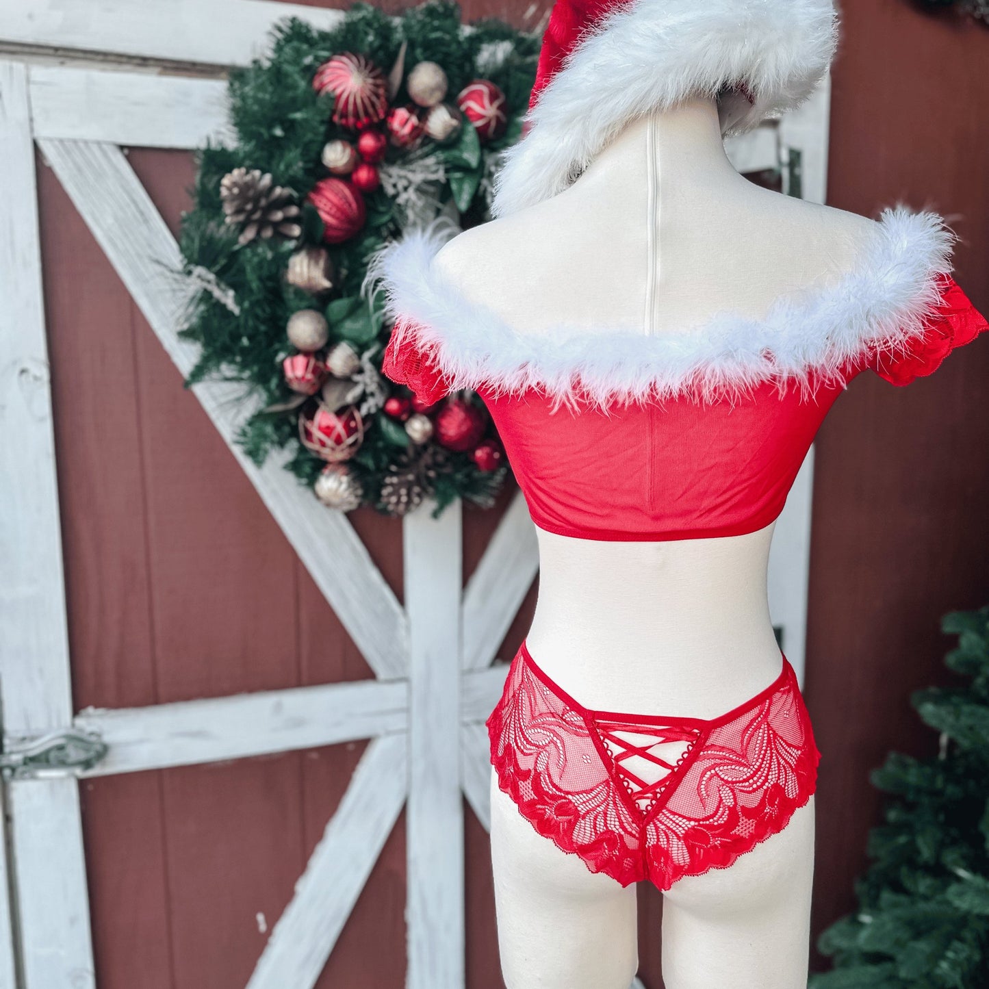 Festive Red 2 piece - EveryLoveIntimates