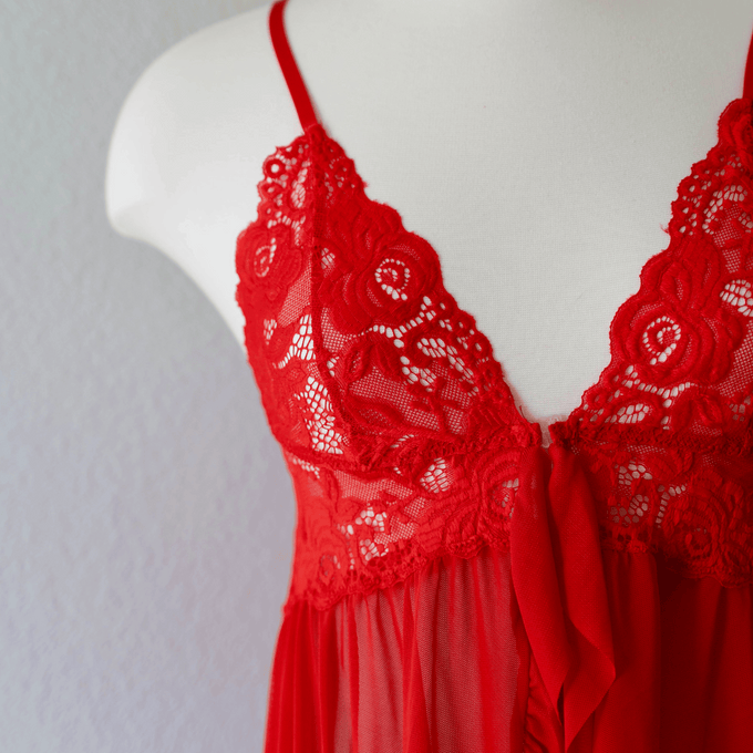 Clip-On Red Babydoll