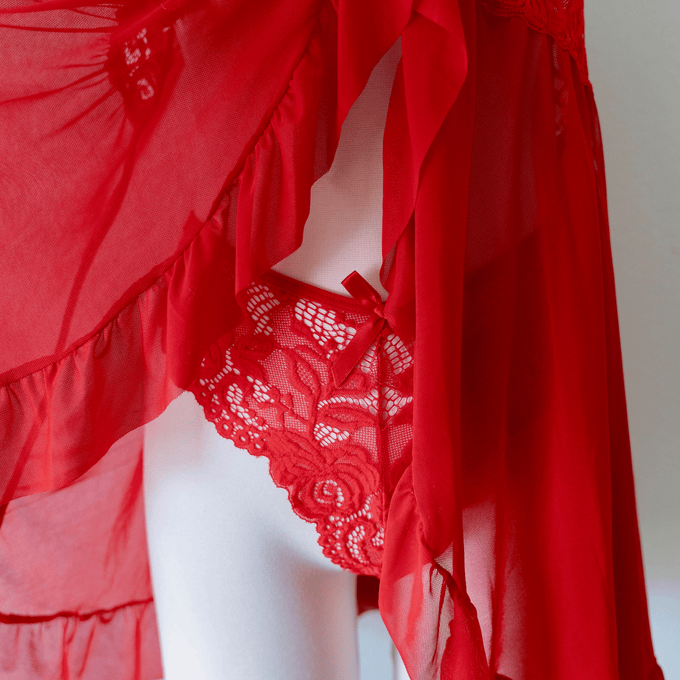 Clip-On Red Babydoll