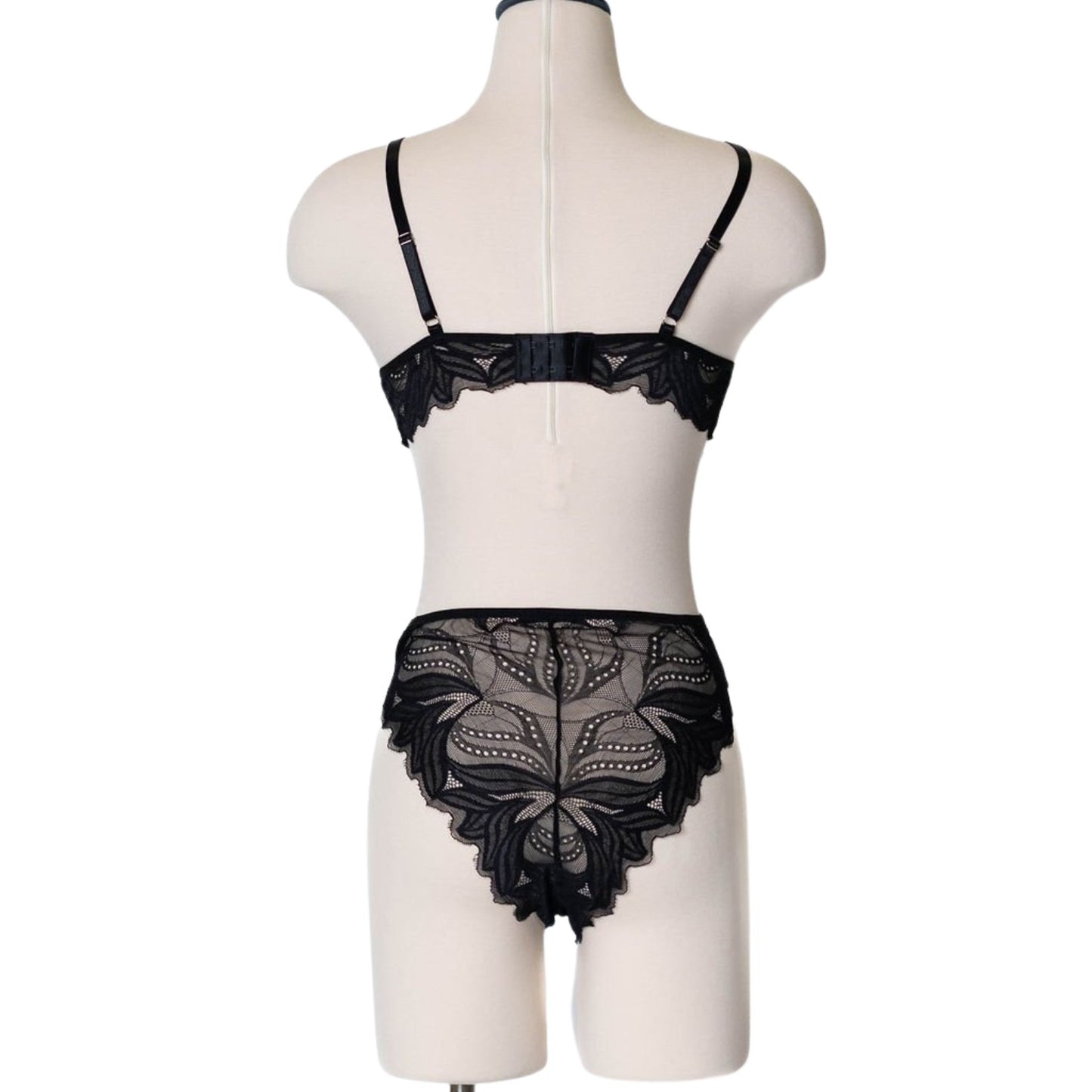 Black Lace Backless Bodysuit - EveryLoveIntimates