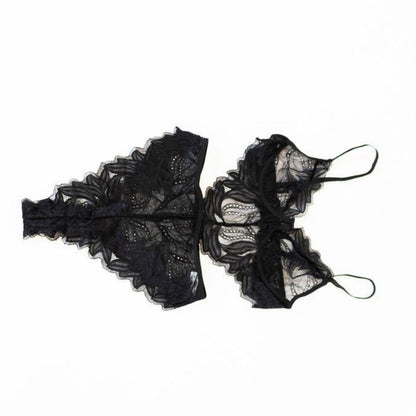 Black Lace Backless Bodysuit - EveryLoveIntimates